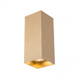 Westport Box Up & Down Wall Light - Brass