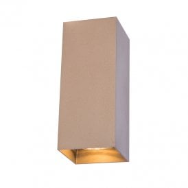 Westport Box Up & Down Wall Light - Brown