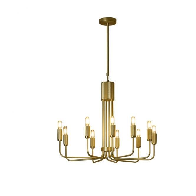 Westport Lighting Westport Bridgehampton 10 Light Chandelier - Satin Brass