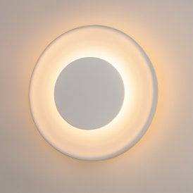 Westport Cara LED Ceramic Wall Light - White