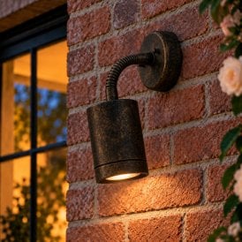 Westport Coastal Glencoe Outdoor Wall Mounted  Spotlight - Oxidised Black