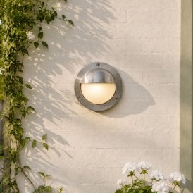 Westport Coastal Hemsby Outdoor Flush Wall Light - Matt Nickel