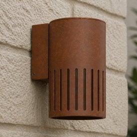 Westport Coastal Rusty Glow Outdoor Wall Light - Rust Brown