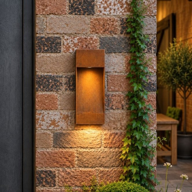 Westport Lighting Westport Coastal Rusty Ray LED Outdoor Wall Light - Rust Brown