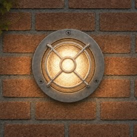 Westport Coastal Staithes Outdoor Flush Wall Light - Matt Nickel