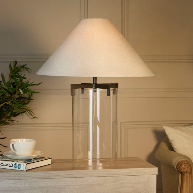 Westport Lighting Westport Hampton Glass Table Lamp - Hammered Black