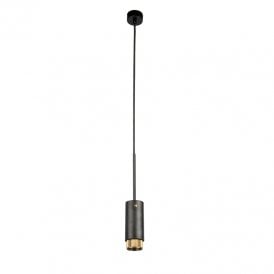 Westport Industrial Ceiling Pendant Light - Black & Brass