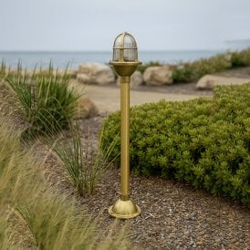 Westport Kingston Coastal Outdoor Post Light - Brass
