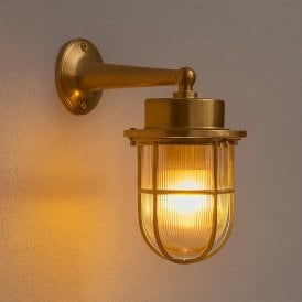 Westport Milford Coastal Outdoor Wall Light - Brass