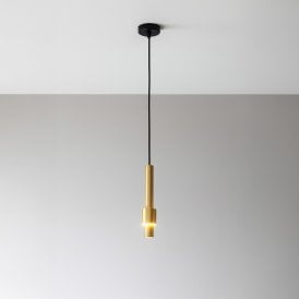 Westport Moto Ceiling Pendant Light - Brass