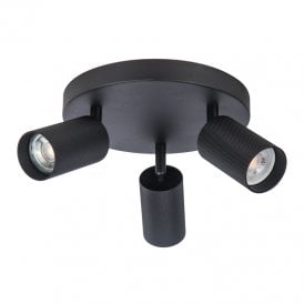 Westport Moto Knurl 3 Light Spotlight Plate - Black