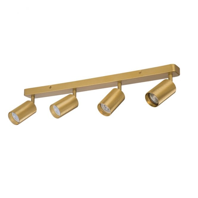 Westport Lighting Westport Moto Knurl 4 Light Spotlight Bar - Brass