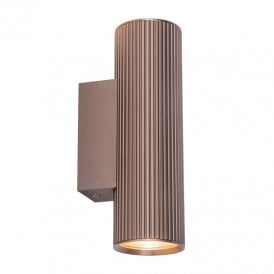 Westport Moto Knurl Ridged 180 Up & Down Wall Light - Bronze