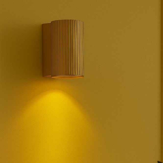 Westport Lighting Westport Moto Knurl Ridged Wall Light - Brass