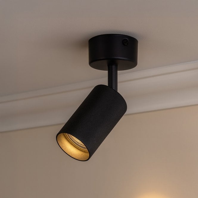 Westport Lighting Westport Moto Knurl Single Spotlight - Black