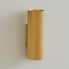 Westport Moto Knurl Up & Down Wall Light - Brass