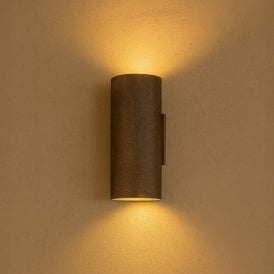 Westport Moto Knurl Up & Down Wall Light - Bronze