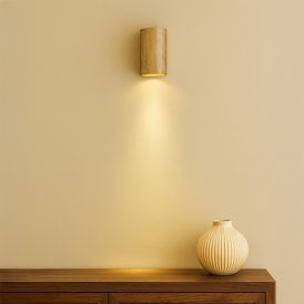 Westport Moto Knurl Wall Light - Brass