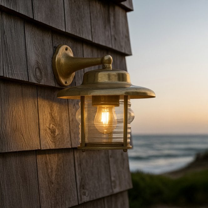 Westport Lighting Westport Nantucket Coastal Outdoor Wall Light - Brass