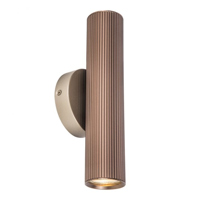Westport Lighting Westport Silk Knurl Ridged 250 Up & Down Wall Light - Bronze