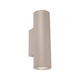 Westport Silk Up & Down Wall Light - Khaki Green