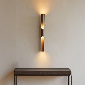 Westport Strike LED Up & Down Wall Light - Bronze