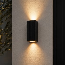 Westport Waterloo Outdoor Up & Down Wall Light - Black