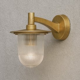 Westport Wilton Coastal Outdoor Wall Light - Brass