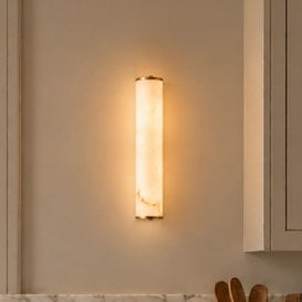 Westport Seranova LED Glass Wall Light - Marble Effect