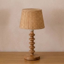 Wisteria Arc Rattan Table Lamp - Natural