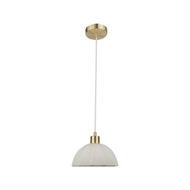 Wisteria  Aura Ceramic Ceiling Pendant Light - White