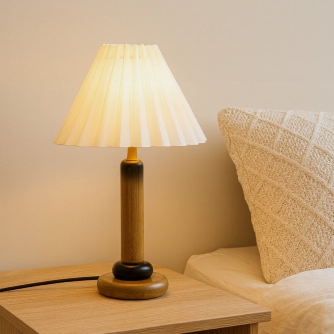 Wisteria Bank Table Lamp - Brown & Black