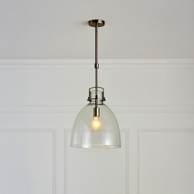 Wisteria  Beatrice Glass Ceiling Pendant Light - Satin Nickel