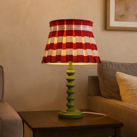 Wisteria Boxie Table Lamp - Red & Green