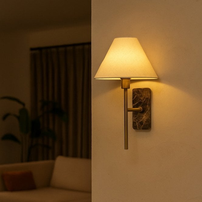 Wisteria  Hettie Wall Light - Antique Brass