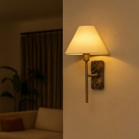 Wisteria Hettie Wall Light - Antique Brass