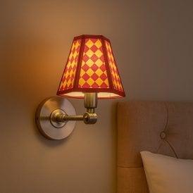 Wisteria Hex Wall Light - Antique Brass
