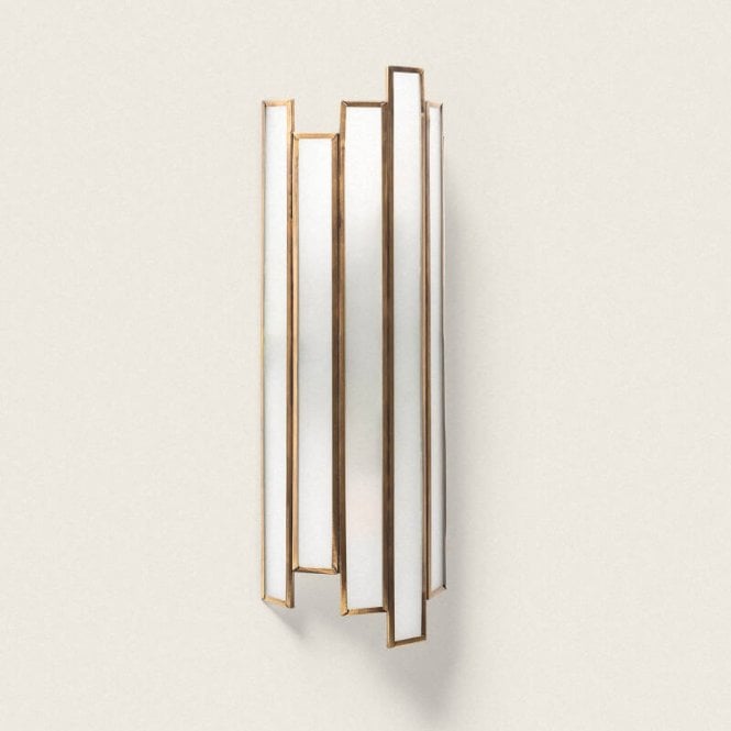 Wisteria Iris Flush Light - Antique Brass