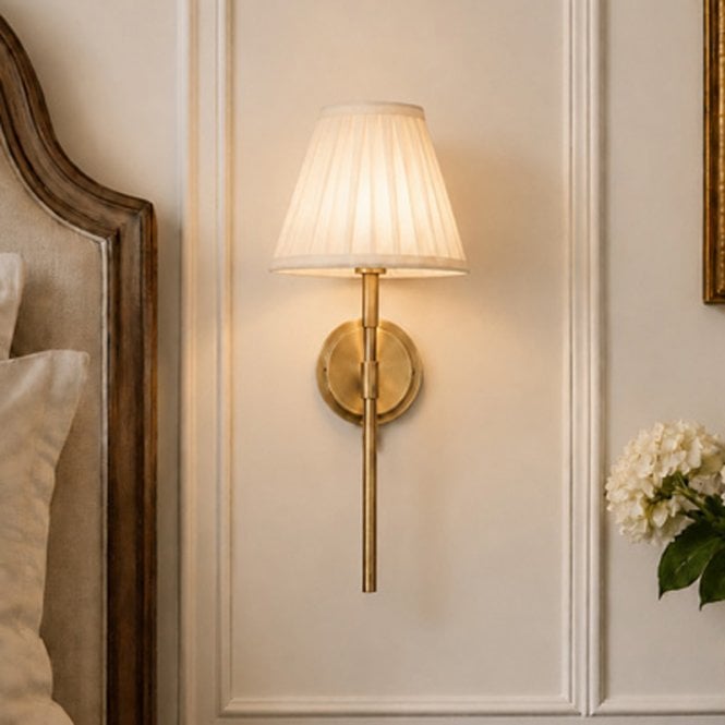 Wisteria  Kensington Wall Light - Antique Brass