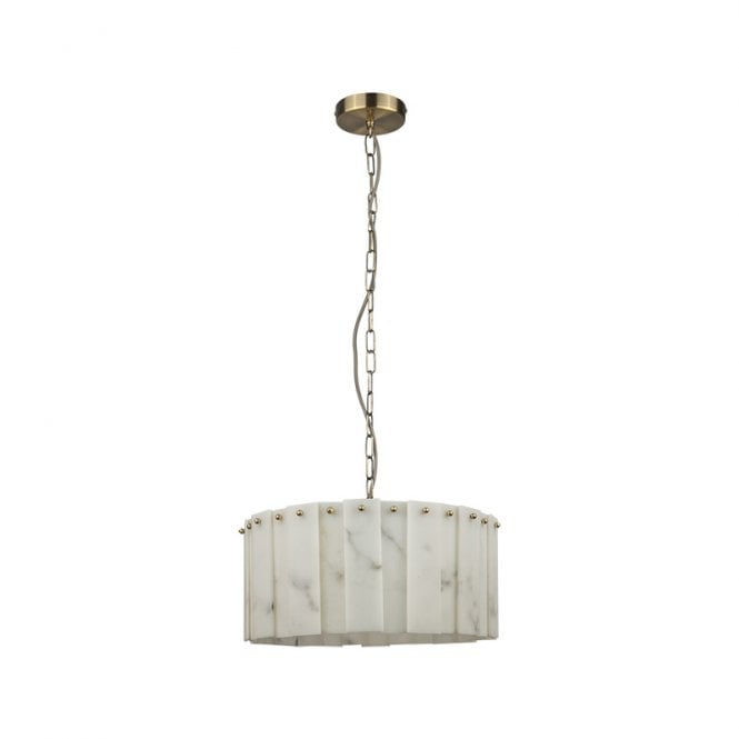 Wisteria  Linea Glass Ceiling Pendant Light - Alabaster