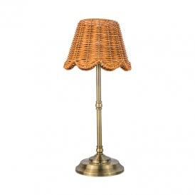 Wisteria Maggie USB Rechargeable LED Touch Table Lamp - Antique Brass