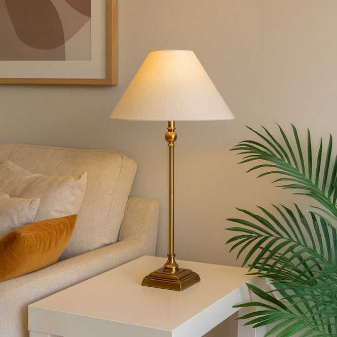Wisteria Margaret Tall Table Lamp - Antique Brass