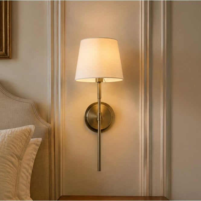 Wisteria  No.8 Wall Light - Antique Brass