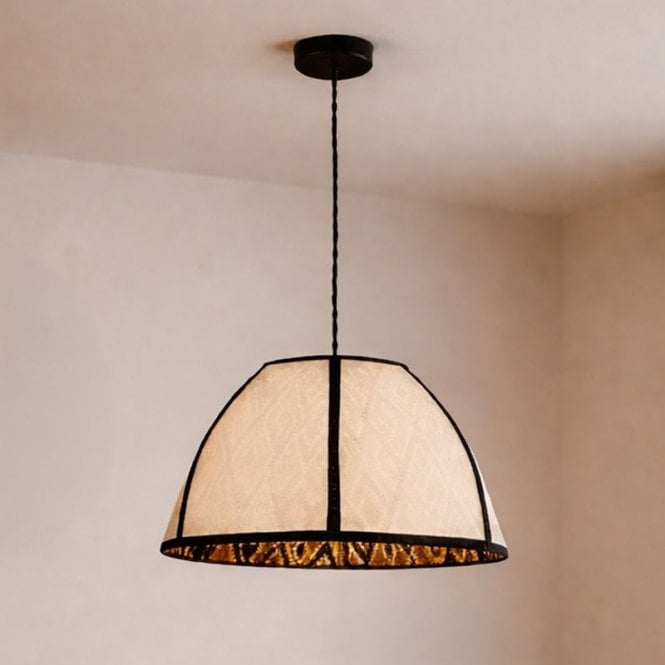 Wisteria  Opaline Ceiling Pendant Light - Black