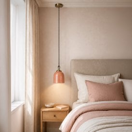 Wisteria Ottilie Ceramic Ceiling Pendant Light - Peach