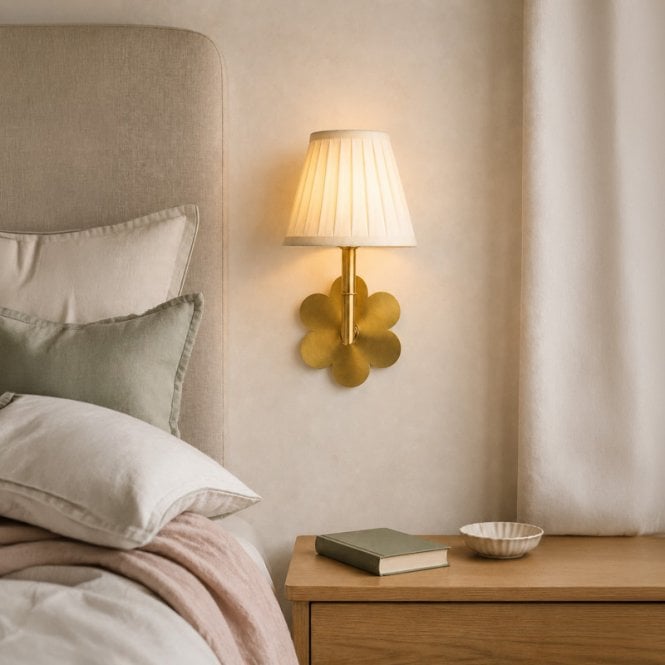 Wisteria  Penelope Wall Light - Antique Brass