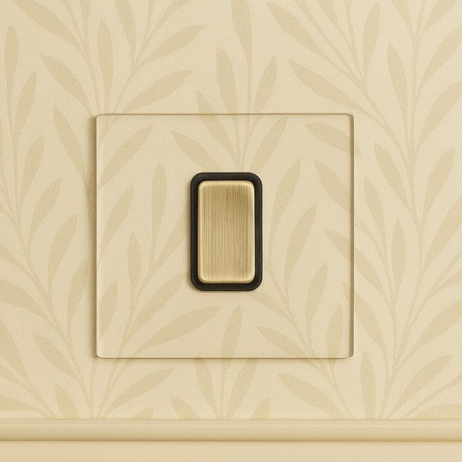 Perception Switch Wisteria Perception Clear Perspex 1 Gang 2 Way Rocker Switch - Antique ...