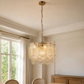 Wisteria Portia Glass Chandelier - Clear