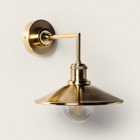 Rose Wall Light - Antique Brass
