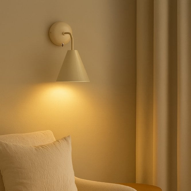 Wisteria  Strieky Wall Light - Cream